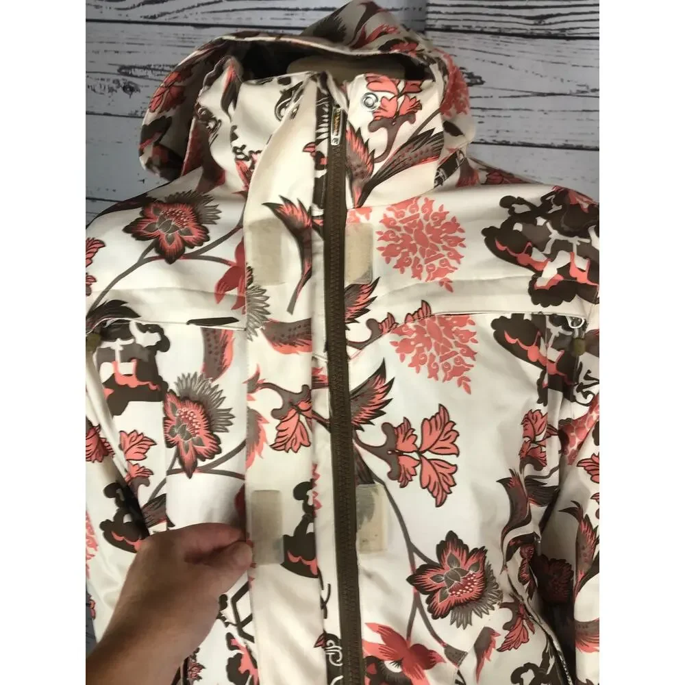 2000s Liquid Boardwear Floral Snowboard Puffer Ski Jacket Hooded size XS